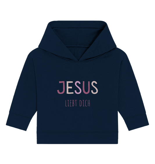 Jesus liebt dich Mädchen - Baby Organic Hoodie - wertvoll und geliebt 