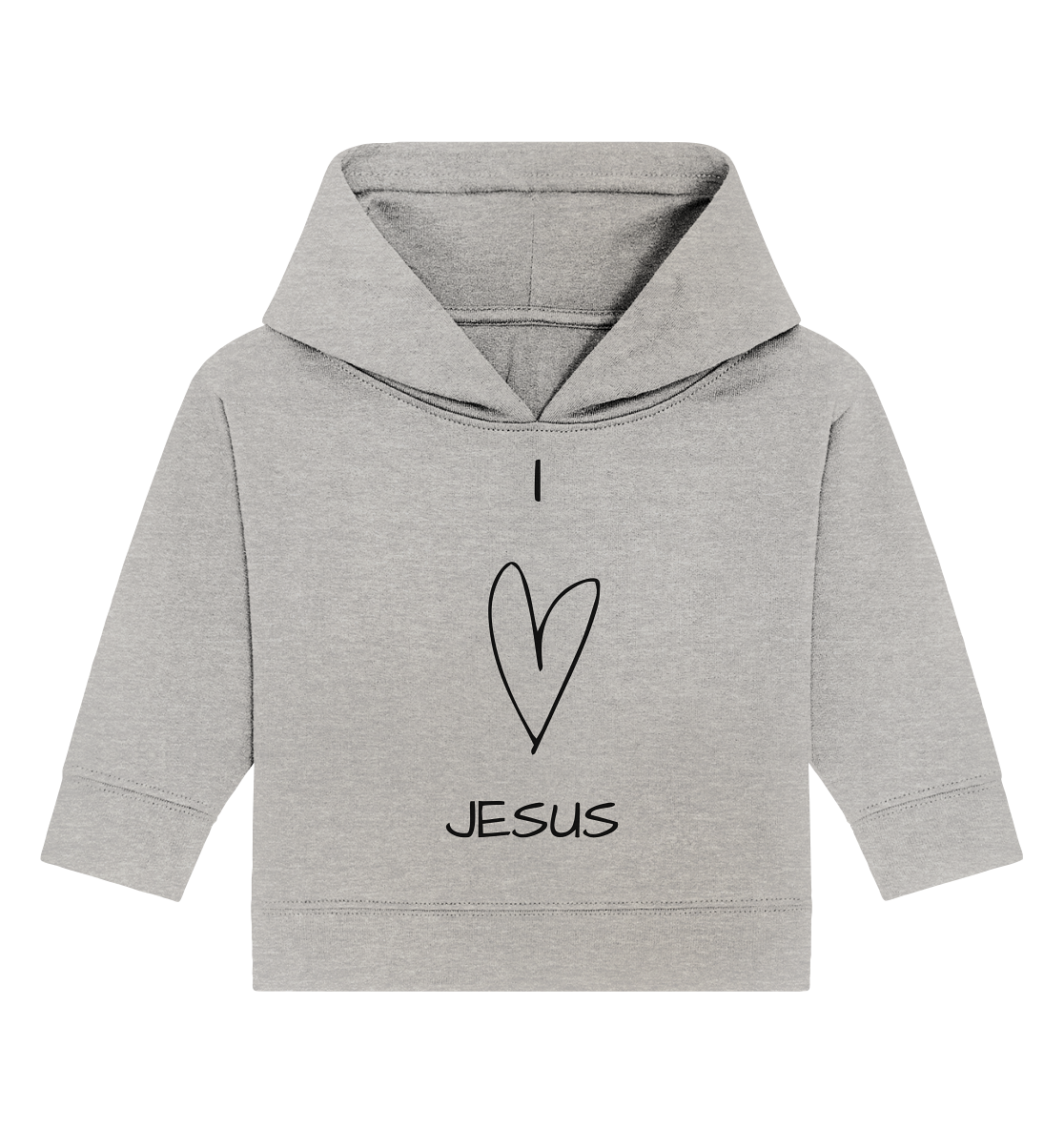 I love Jesus - Baby Organic Hoodie - wertvoll und geliebt 