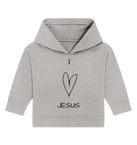 I love Jesus - Baby Organic Hoodie - wertvoll und geliebt 