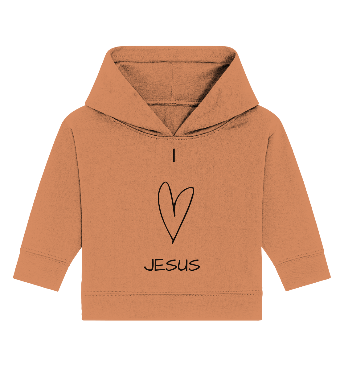I love Jesus - Baby Organic Hoodie - wertvoll und geliebt 