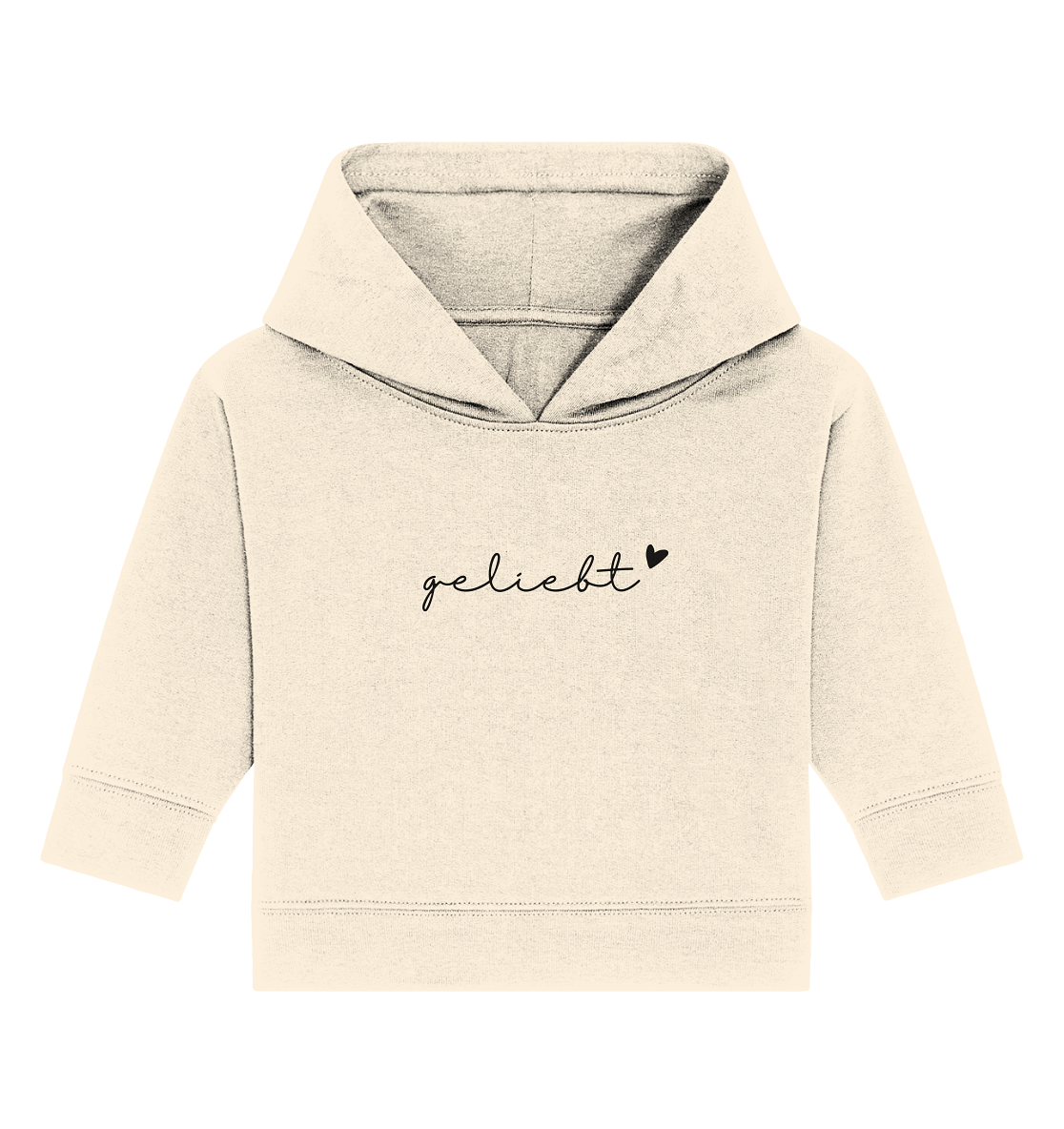 geliebt - Baby Organic Hoodie - wertvoll und geliebt 