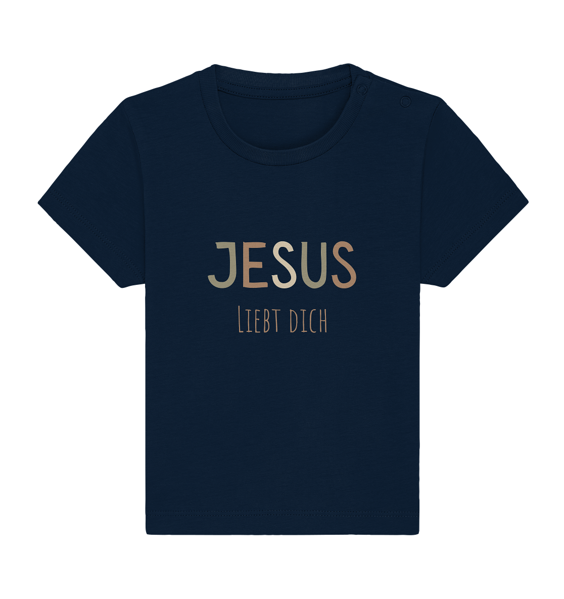 Jesus liebt dich Jungen - Baby Organic Shirt - wertvoll und geliebt 