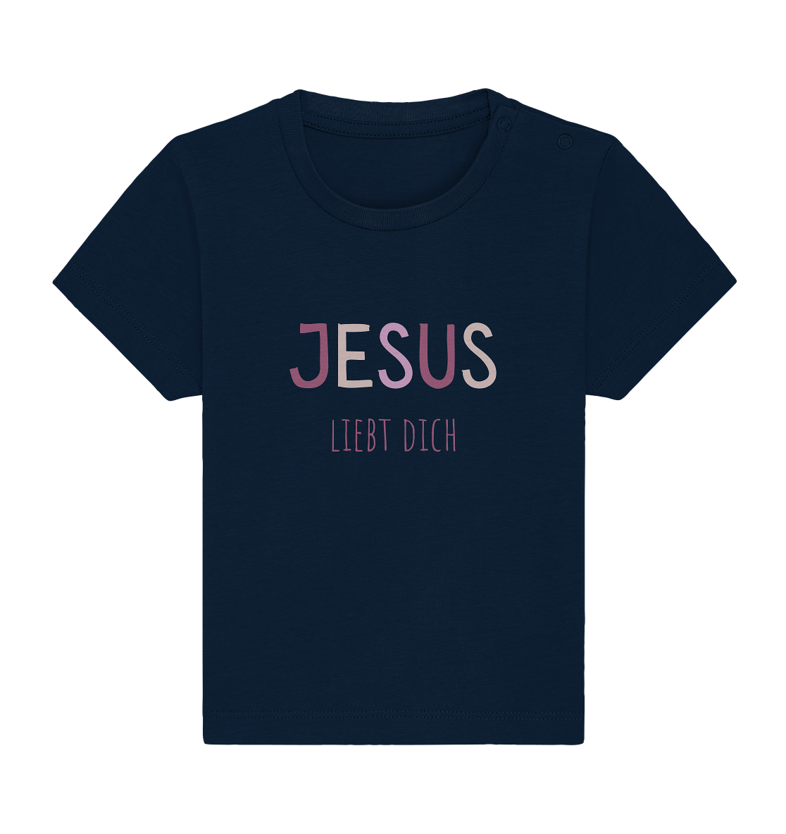 Jesus liebt dich Mädchen - Baby Organic Shirt - wertvoll und geliebt 