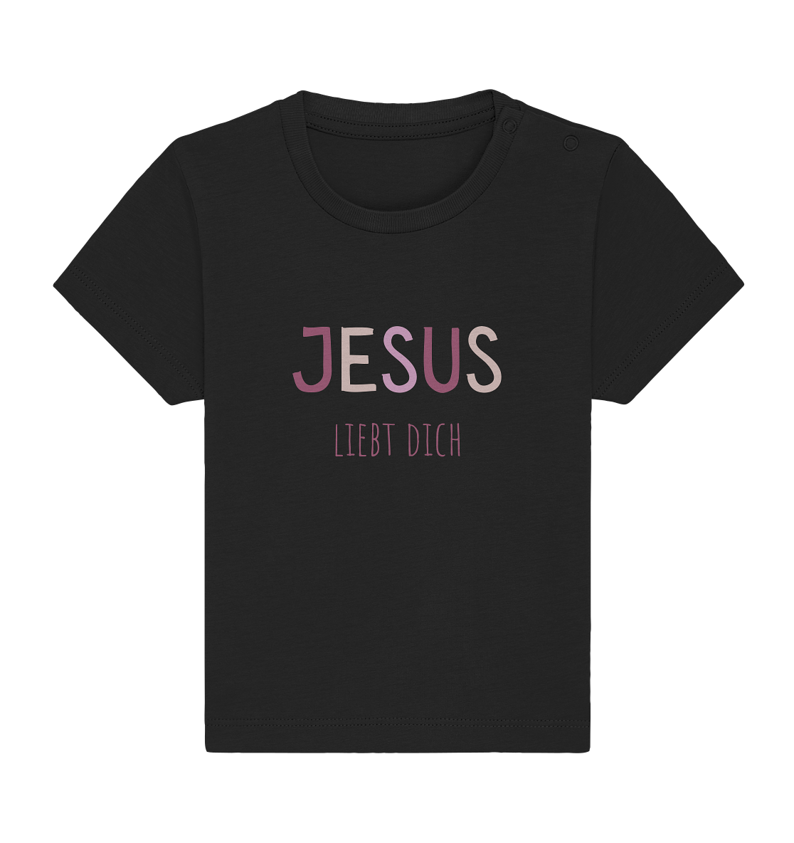 Jesus liebt dich Mädchen - Baby Organic Shirt - wertvoll und geliebt 