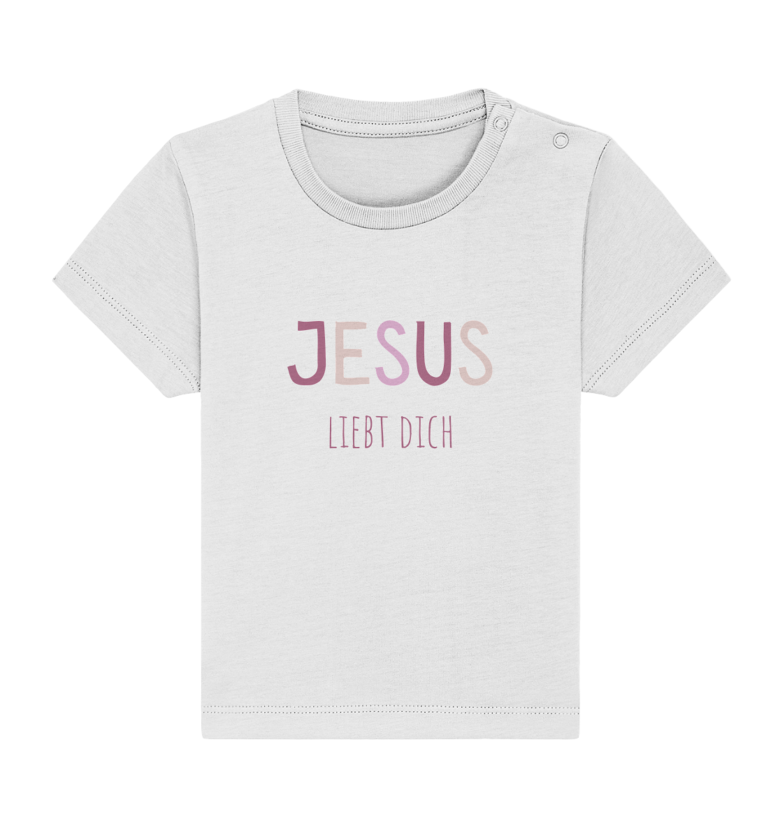 Jesus liebt dich Mädchen - Baby Organic Shirt - wertvoll und geliebt 