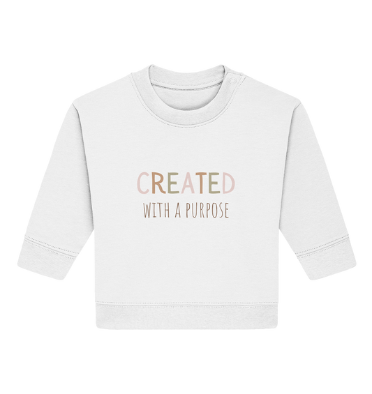 Created - Baby Organic Sweatshirt - wertvoll und geliebt 