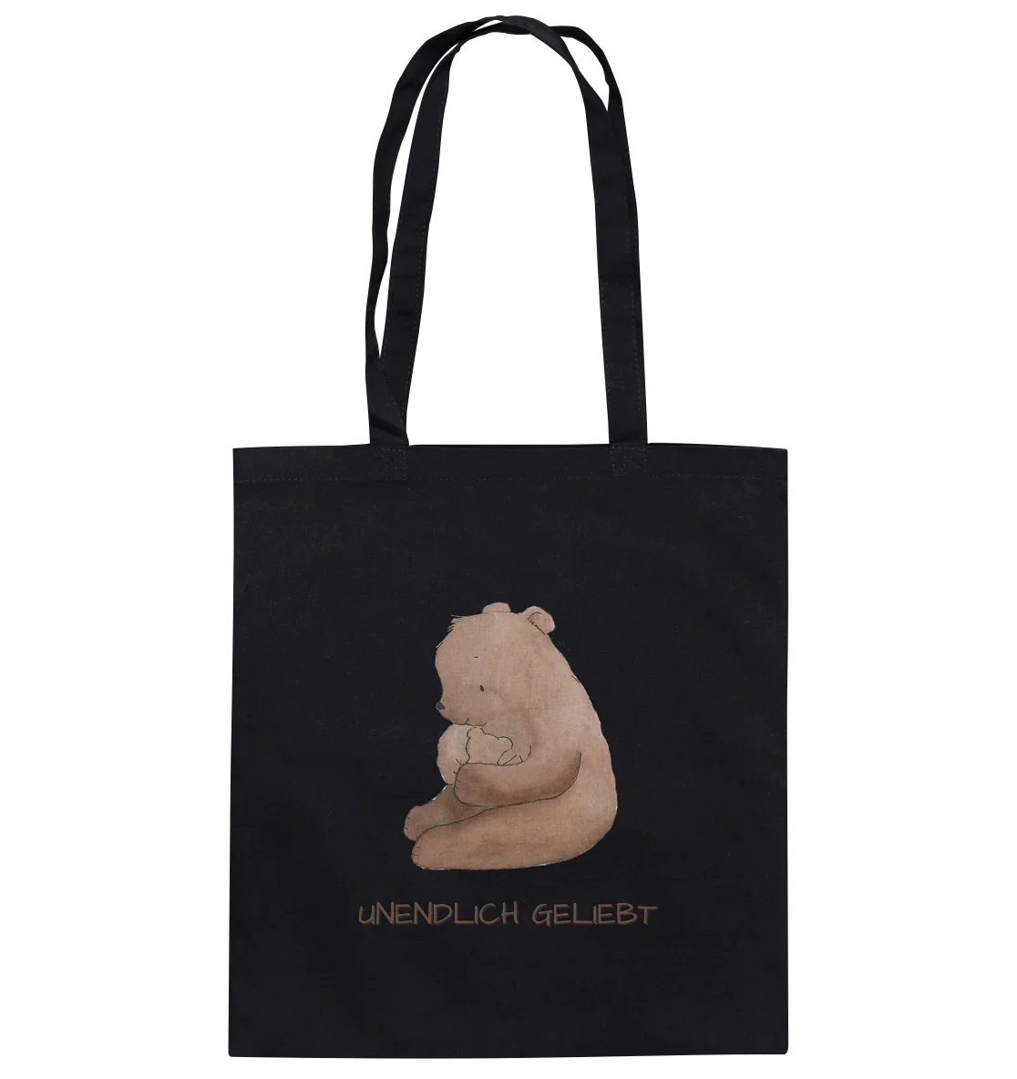 Unendlich geliebt - Baumwolltasche - wertvoll und geliebt 
