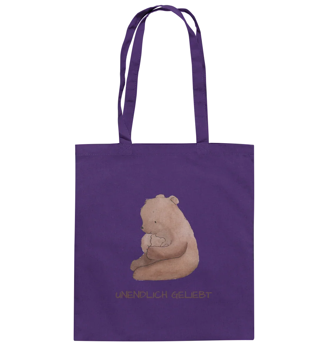 Unendlich geliebt - Baumwolltasche - wertvoll und geliebt 