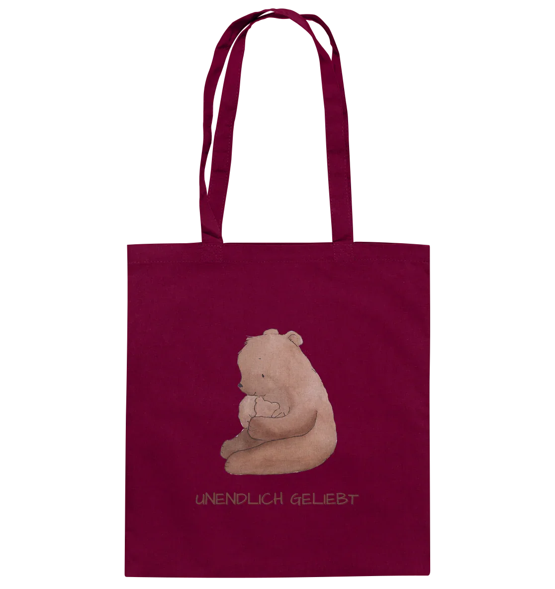 Unendlich geliebt - Baumwolltasche - wertvoll und geliebt 