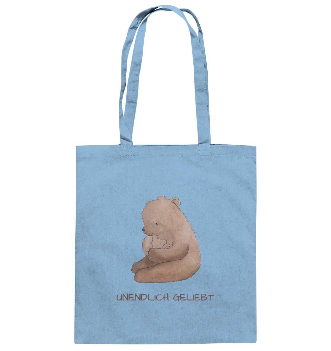 Unendlich geliebt - Baumwolltasche - wertvoll und geliebt 