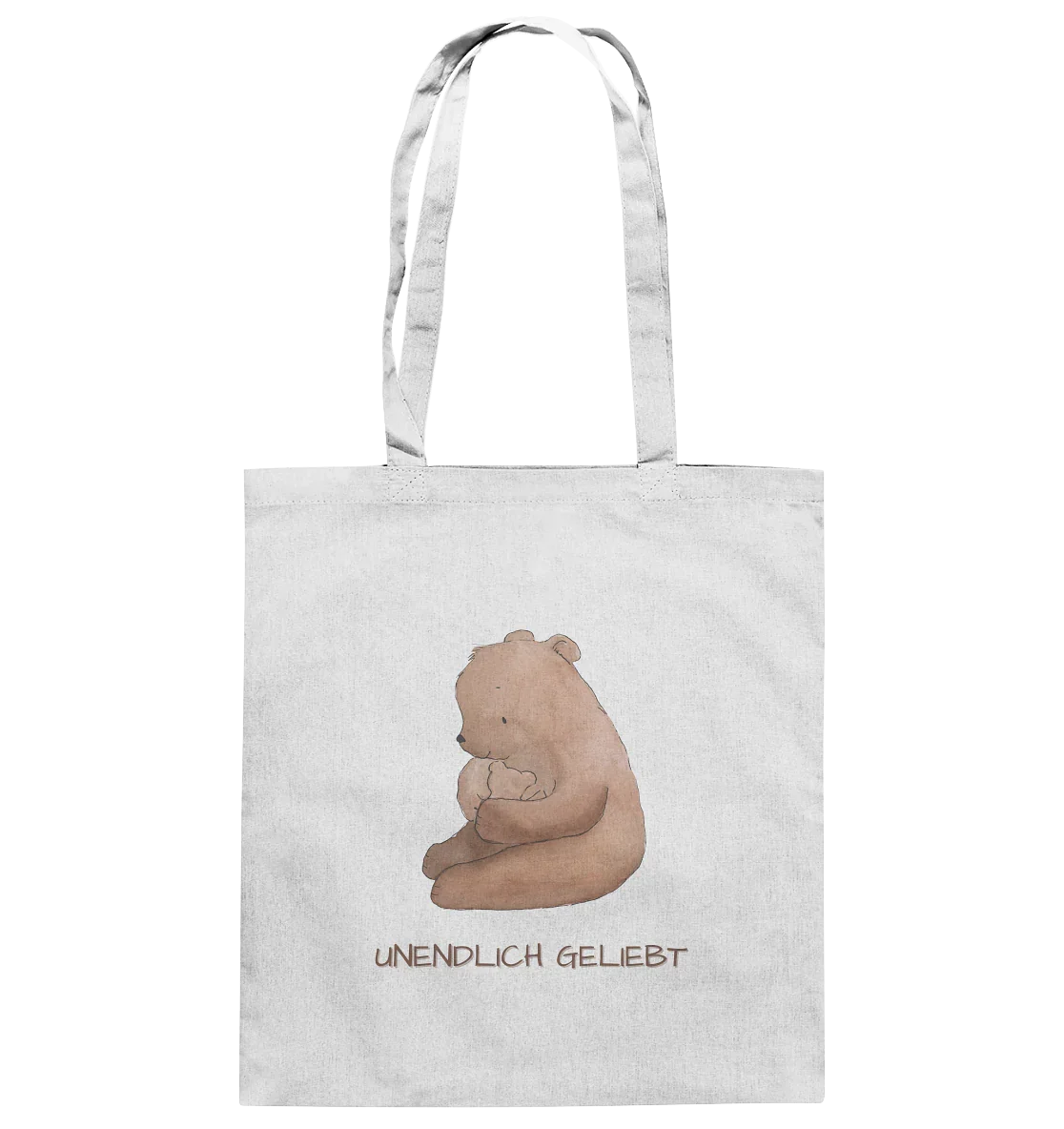 Unendlich geliebt - Baumwolltasche - wertvoll und geliebt 
