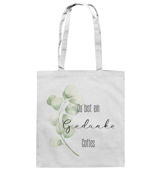 Du bist ein Gedanke Gottes - Baumwolltasche - wertvoll und geliebt 