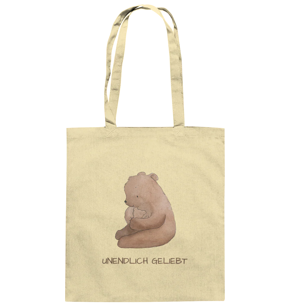 Unendlich geliebt - Baumwolltasche - wertvoll und geliebt 