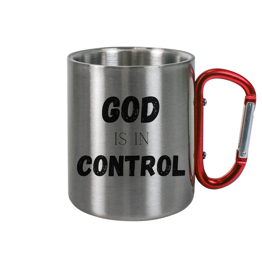 God is in control H - Edelstahl Tasse - wertvoll und geliebt 