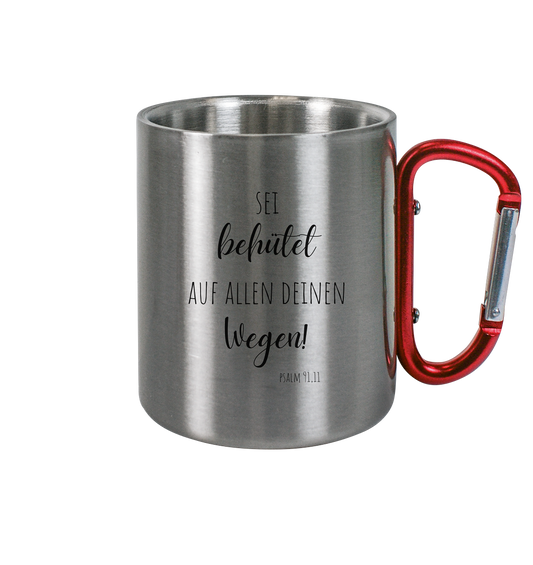 Sei behütet - Edelstahl Tasse - wertvoll und geliebt 