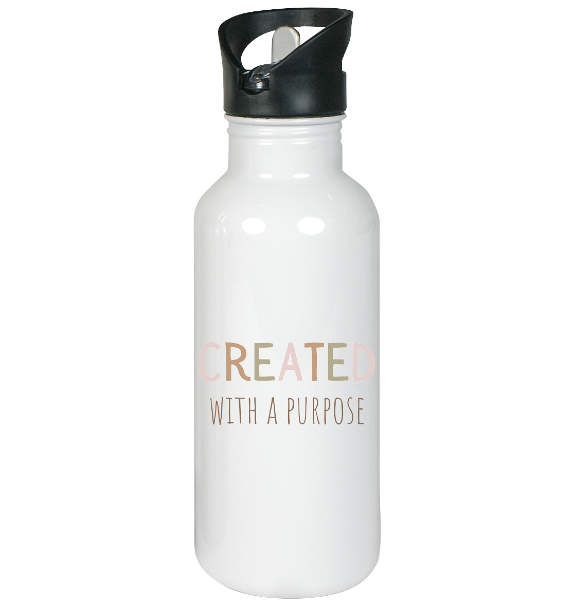 Created - Edelstahl-Trinkflasche - wertvoll und geliebt 