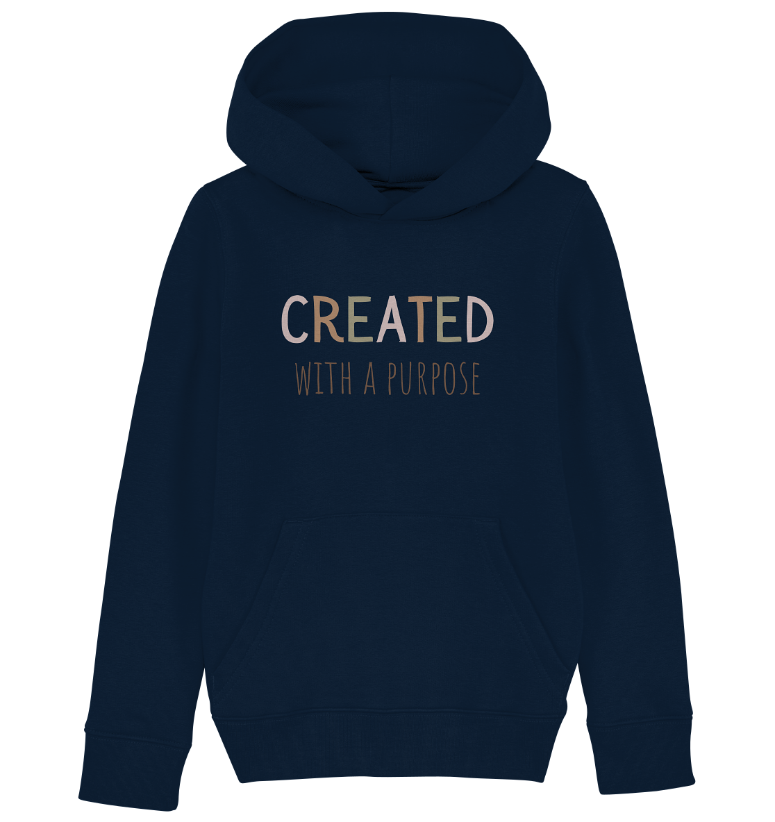 Created - Kids Organic Hoodie - wertvoll und geliebt 