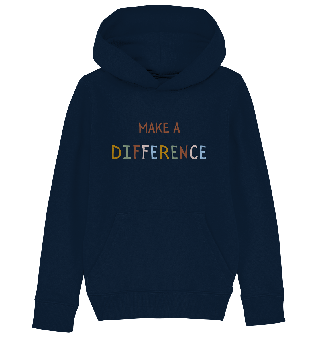 Make a difference - Kids Organic Hoodie - wertvoll und geliebt 