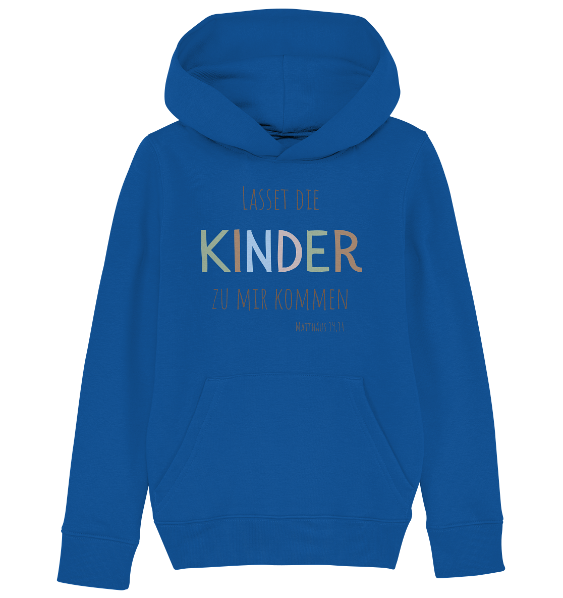 Lasset die Kinder zu mir kommen - Kids Organic Hoodie - wertvoll und geliebt 