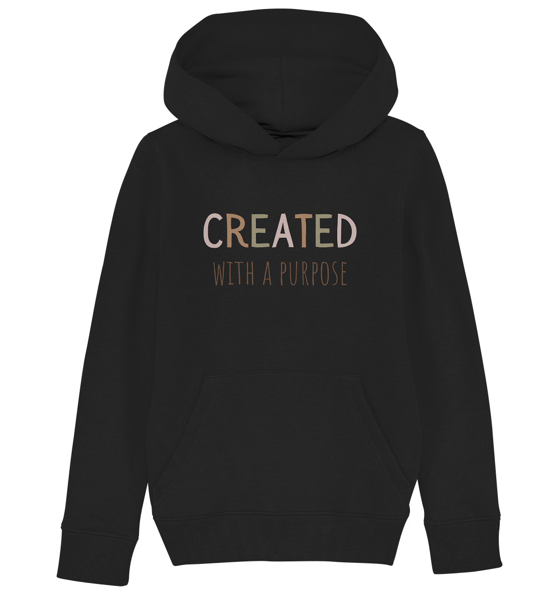 Created - Kids Organic Hoodie - wertvoll und geliebt 