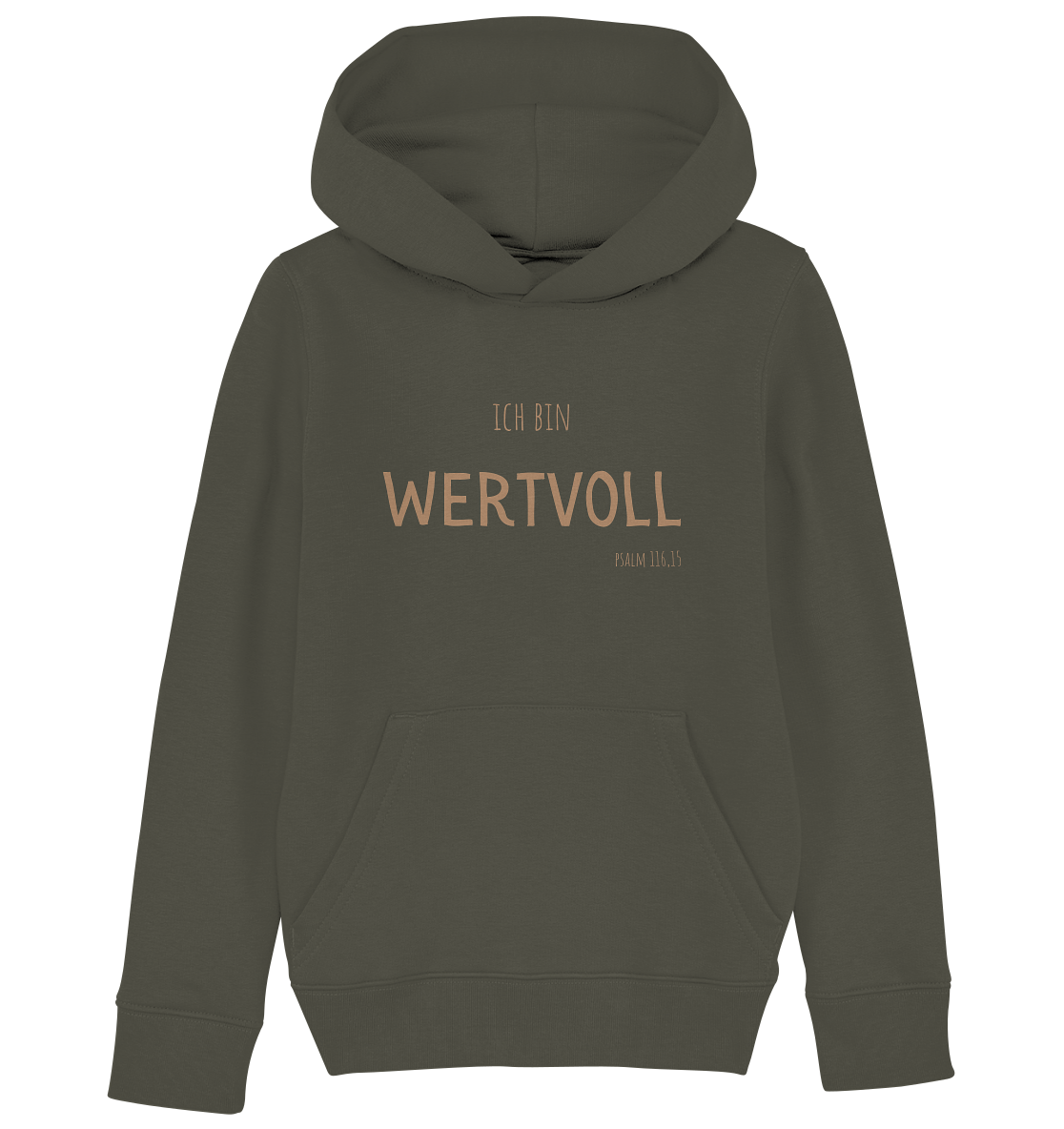 Wertvoll - Kids Organic Hoodie - wertvoll und geliebt 