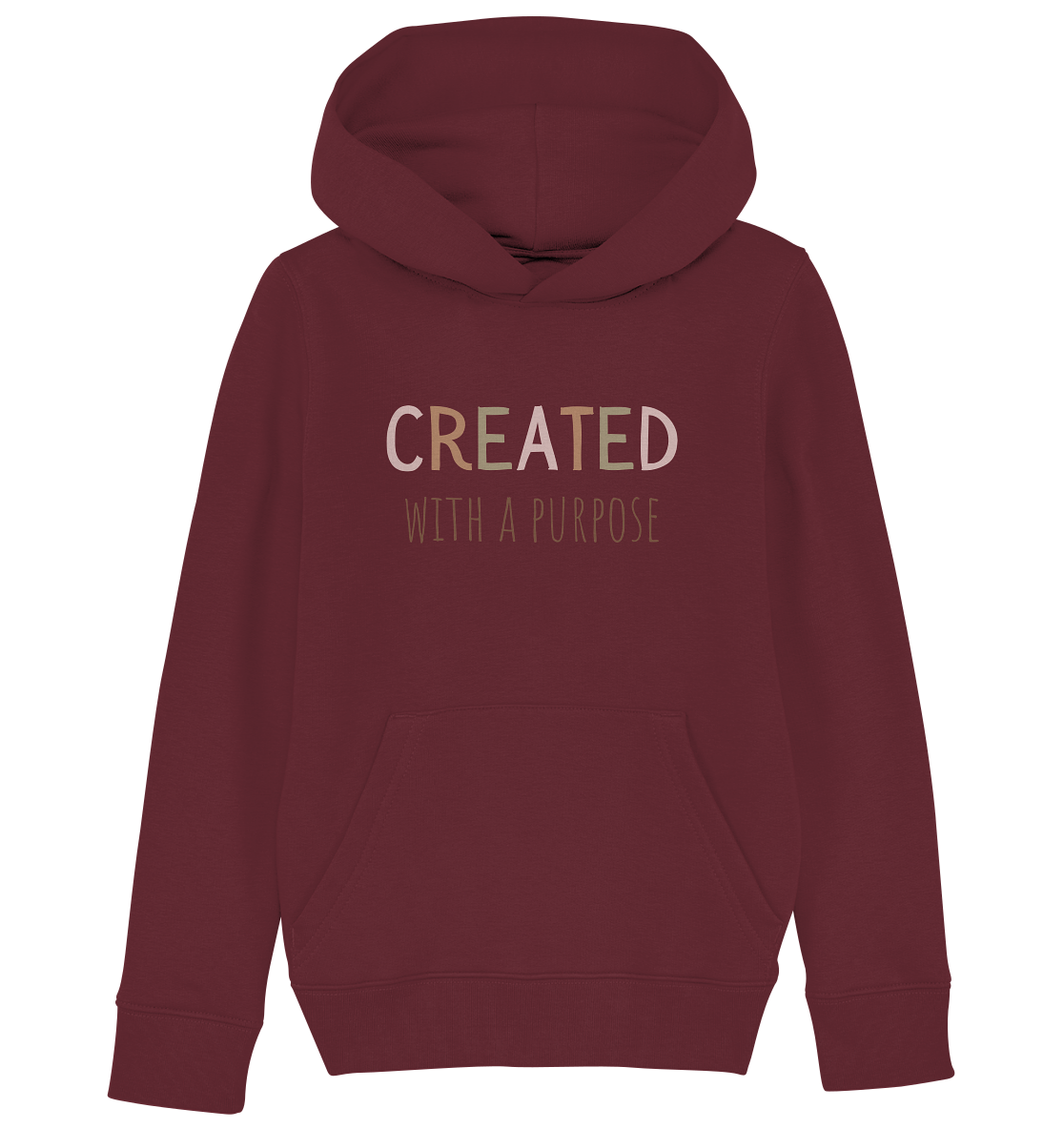 Created - Kids Organic Hoodie - wertvoll und geliebt 