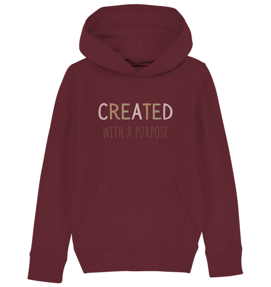 Created - Kids Organic Hoodie - wertvoll und geliebt 
