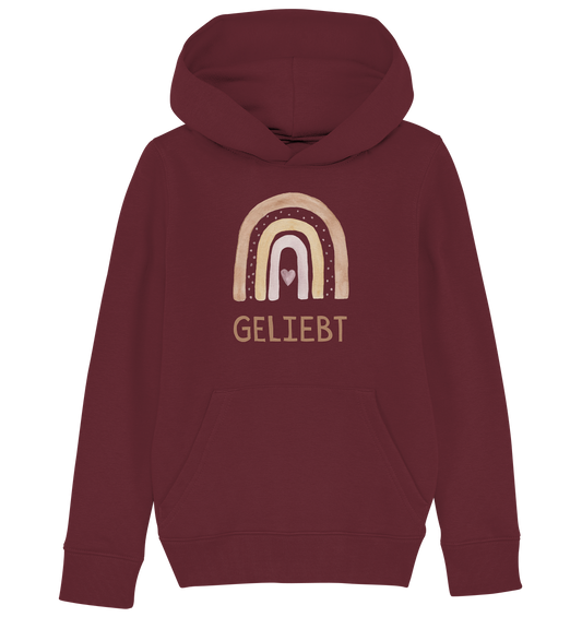 Geliebt Mädchen - Kids Organic Hoodie - wertvoll und geliebt 