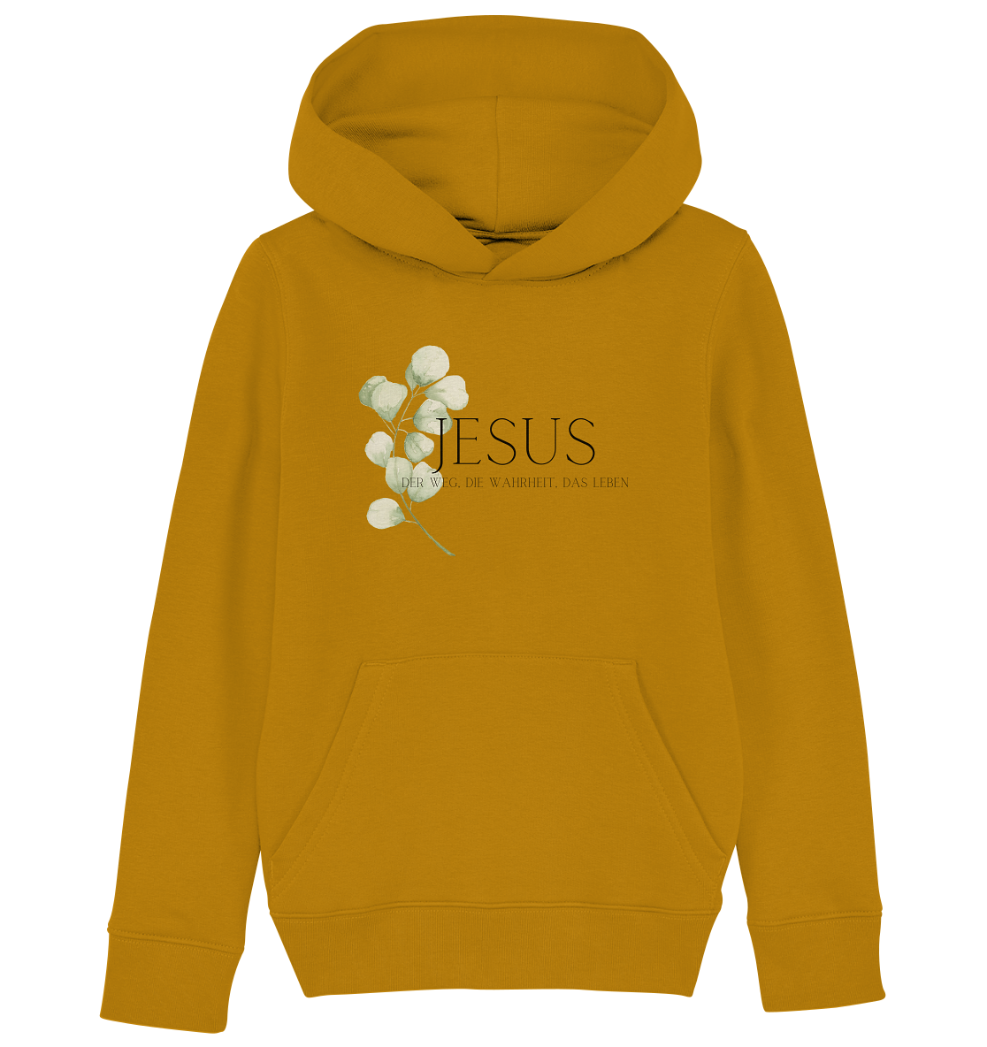 Jesus - der Weg, die Wahrheit, das Leben - Kids Organic Hoodie - wertvoll und geliebt 