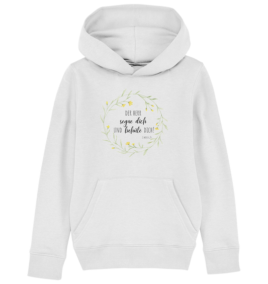 Der Herr segne Dich - Kids Organic Hoodie - wertvoll und geliebt 