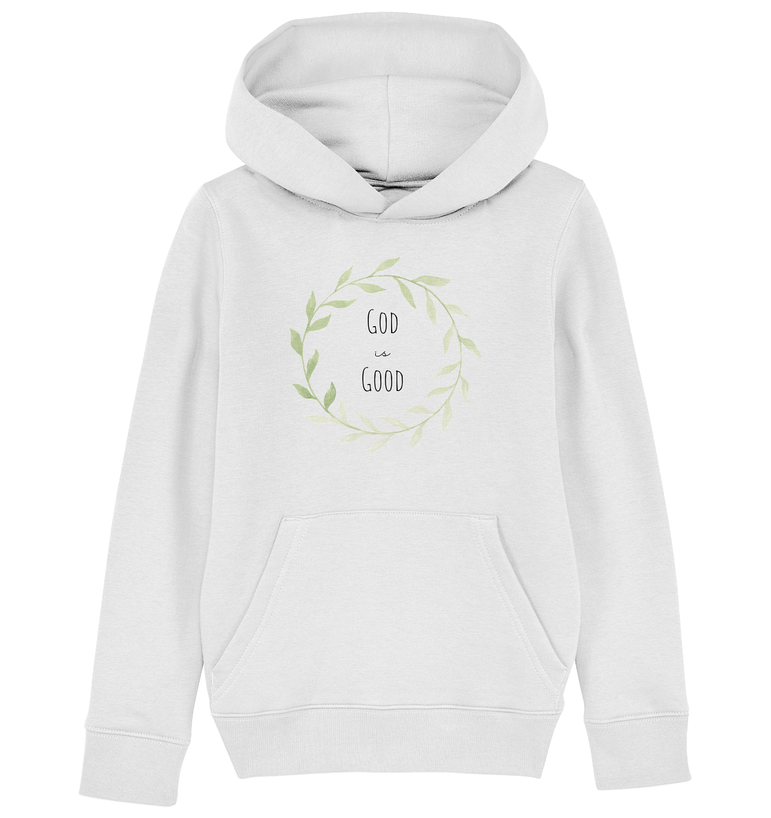 God is good - Kids Organic Hoodie - wertvoll und geliebt 