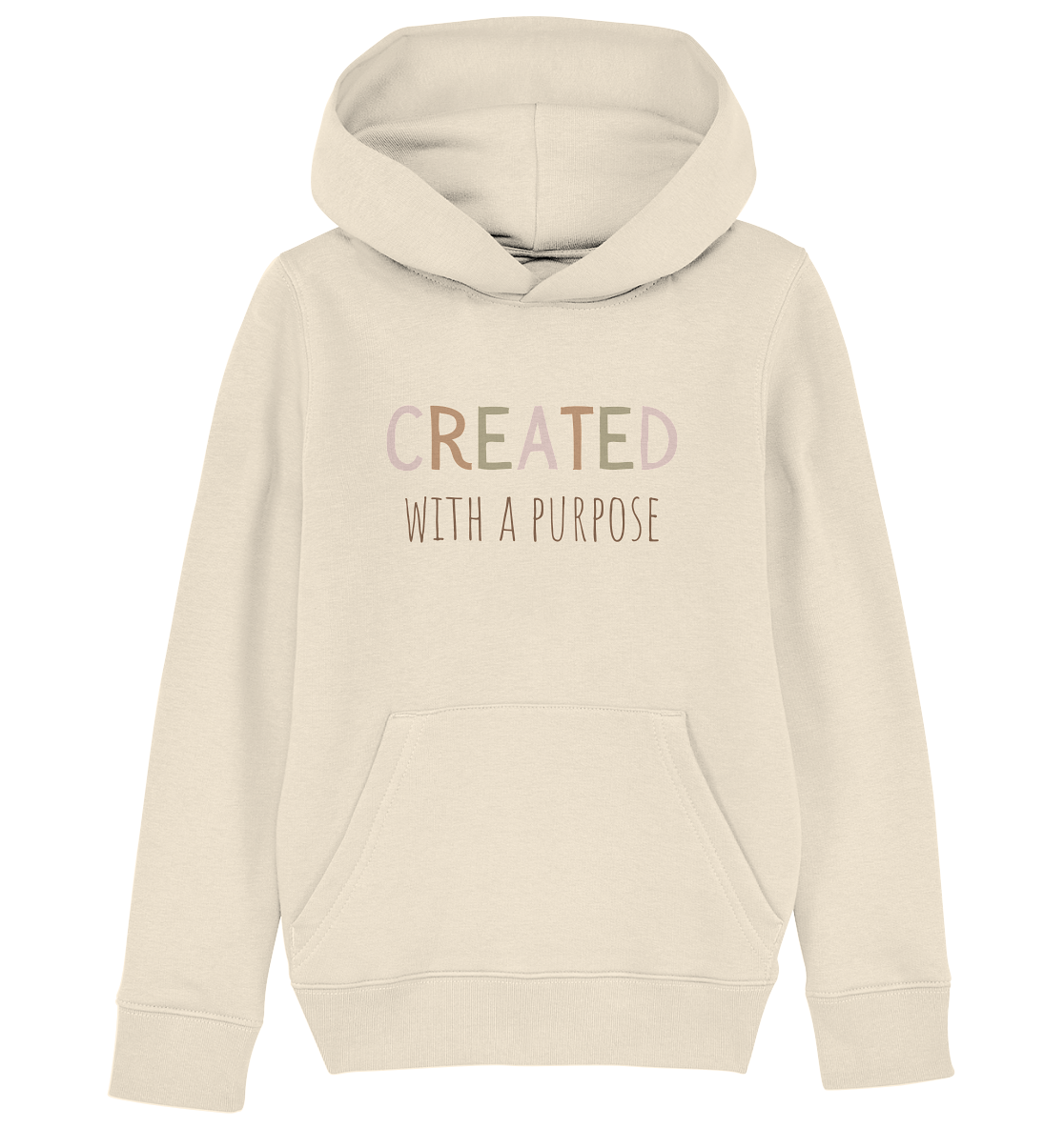 Created - Kids Organic Hoodie - wertvoll und geliebt 