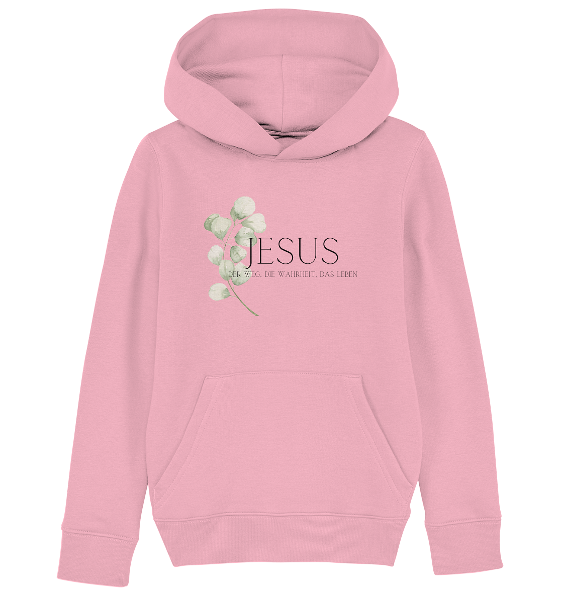 Jesus - der Weg, die Wahrheit, das Leben - Kids Organic Hoodie - wertvoll und geliebt 