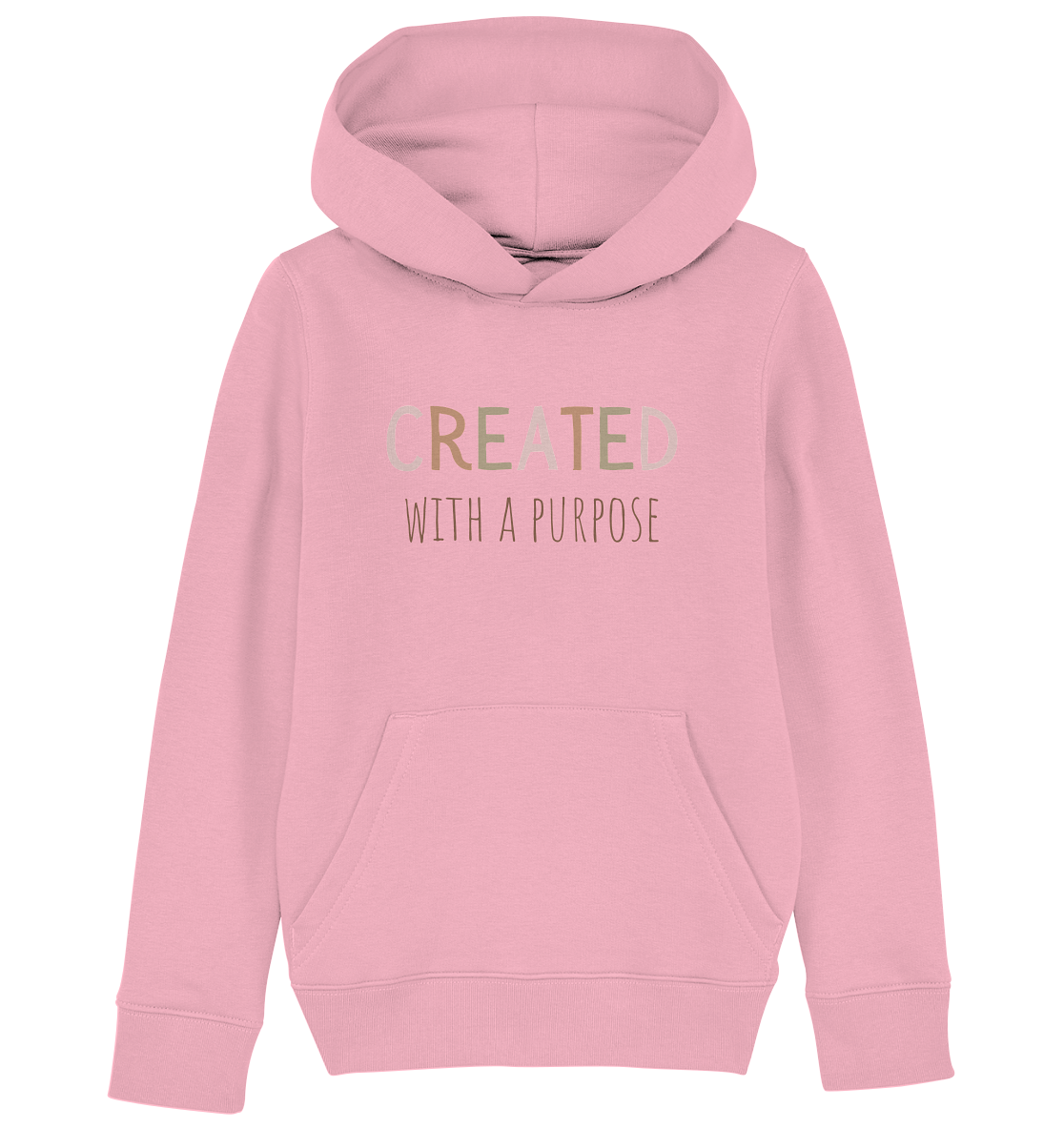 Created - Kids Organic Hoodie - wertvoll und geliebt 
