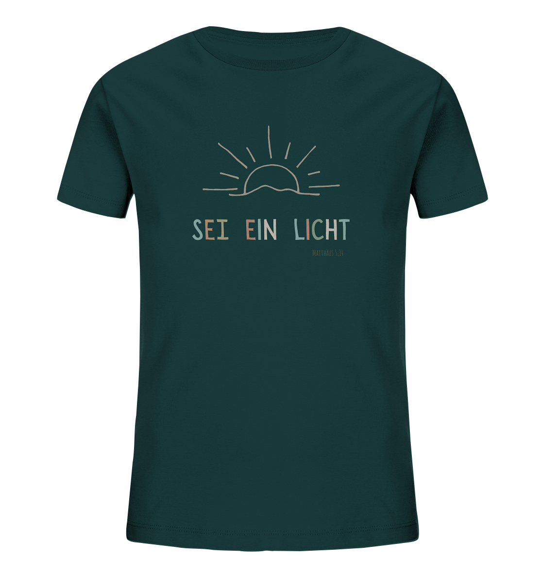 Sei ein Licht - Kids Organic Shirt - wertvoll und geliebt 