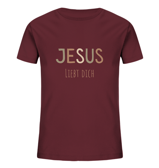 Jesus liebt dich Jungen - Kids Organic Shirt - wertvoll und geliebt 
