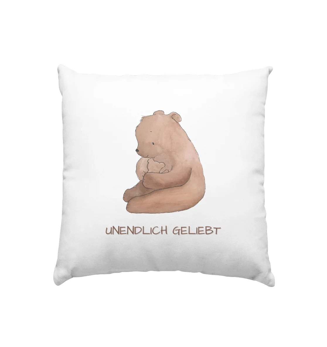 Unendlich geliebt - Kissen 40x40cm - wertvoll und geliebt 