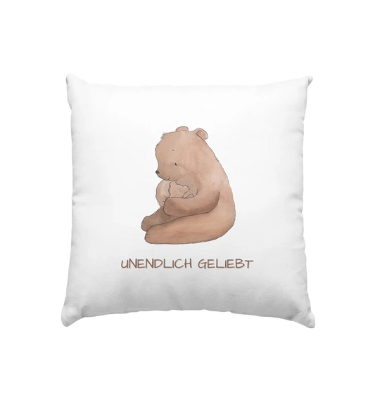 Unendlich geliebt - Kissen 40x40cm - wertvoll und geliebt 