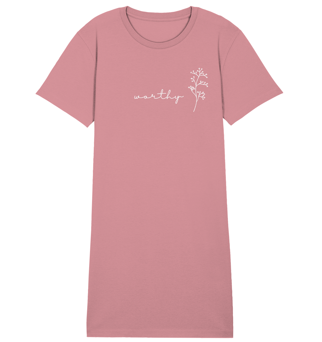 Worthy - Ladies Organic Shirt Dress - wertvoll und geliebt 