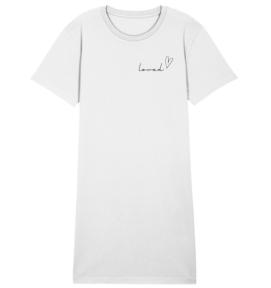 loved - Ladies Organic Shirt Dress - wertvoll und geliebt 