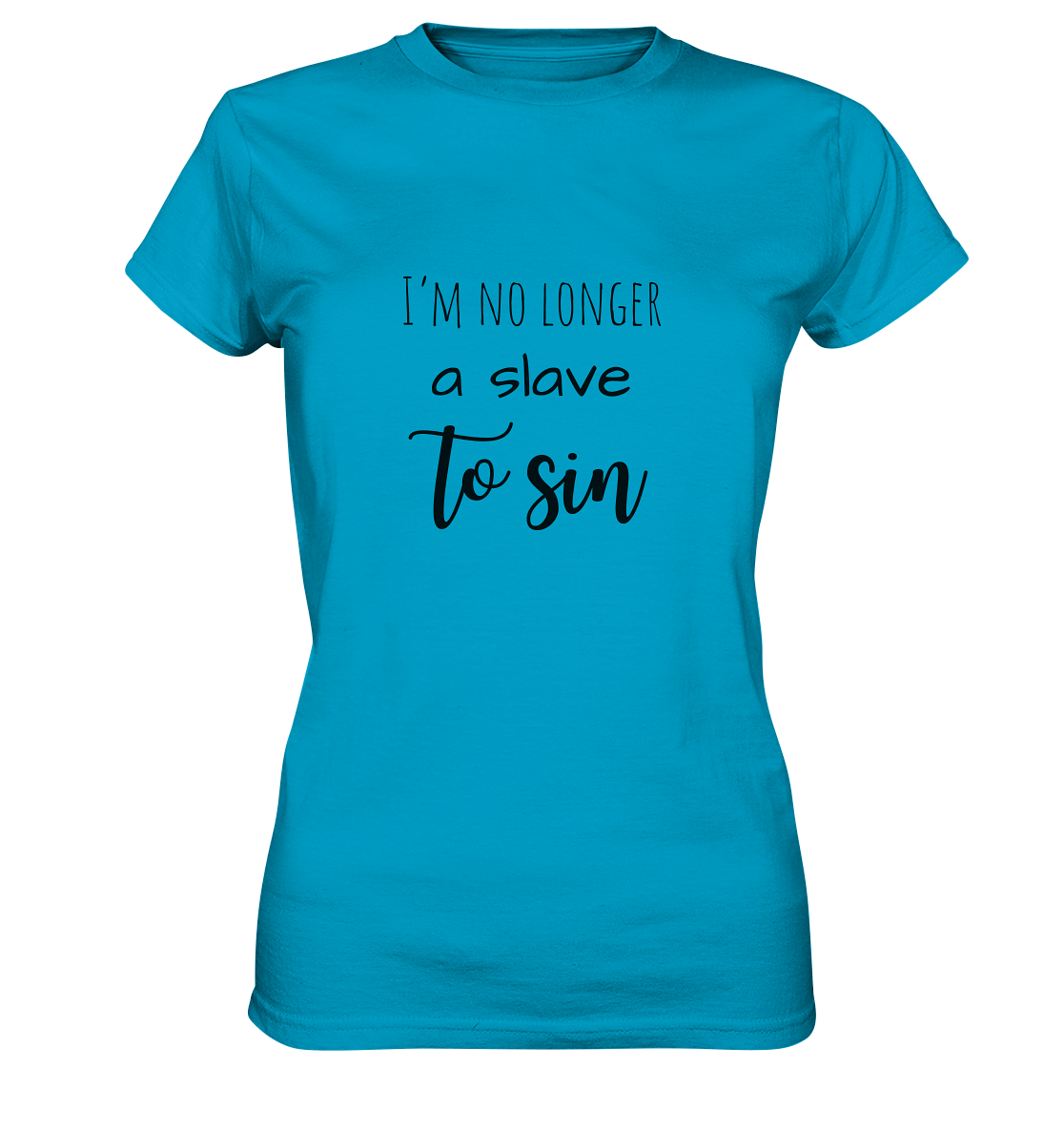 I´m no longer a slave to sin - Ladies Premium Shirt - wertvoll und geliebt 