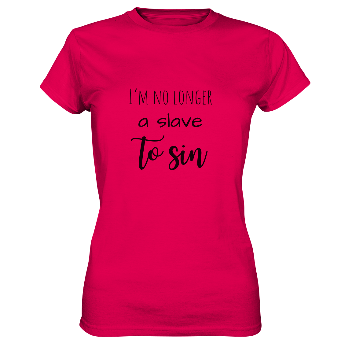 I´m no longer a slave to sin - Ladies Premium Shirt - wertvoll und geliebt 