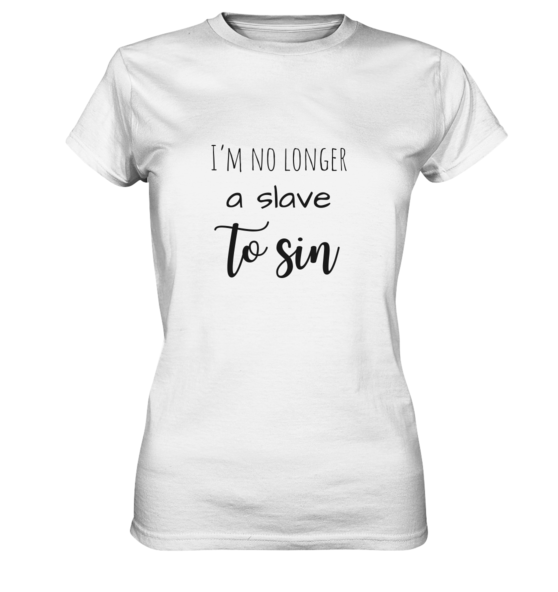 I´m no longer a slave to sin - Ladies Premium Shirt - wertvoll und geliebt 