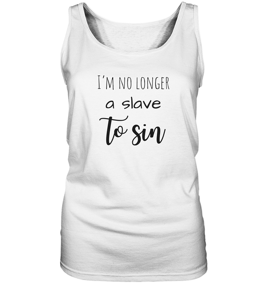 I´m no longer a slave to sin - Ladies Tank-Top - wertvoll und geliebt 