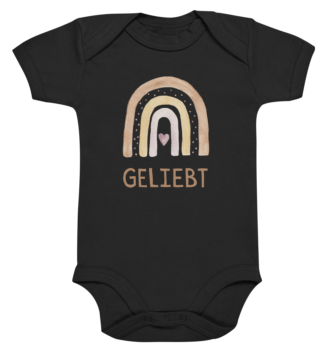 Geliebt Mädchen - Organic Baby Bodysuit - wertvoll und geliebt 