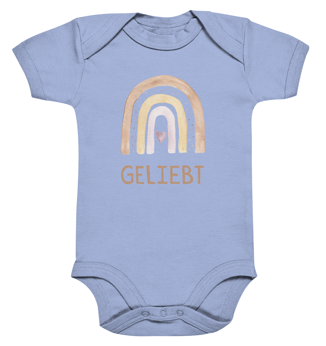 Geliebt Mädchen - Organic Baby Bodysuit - wertvoll und geliebt 