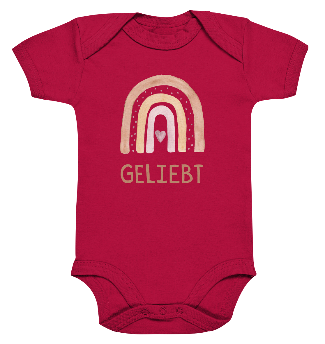 Geliebt Mädchen - Organic Baby Bodysuit - wertvoll und geliebt 