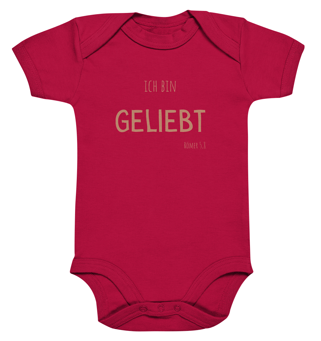 Geliebt - Organic Baby Bodysuit - wertvoll und geliebt 
