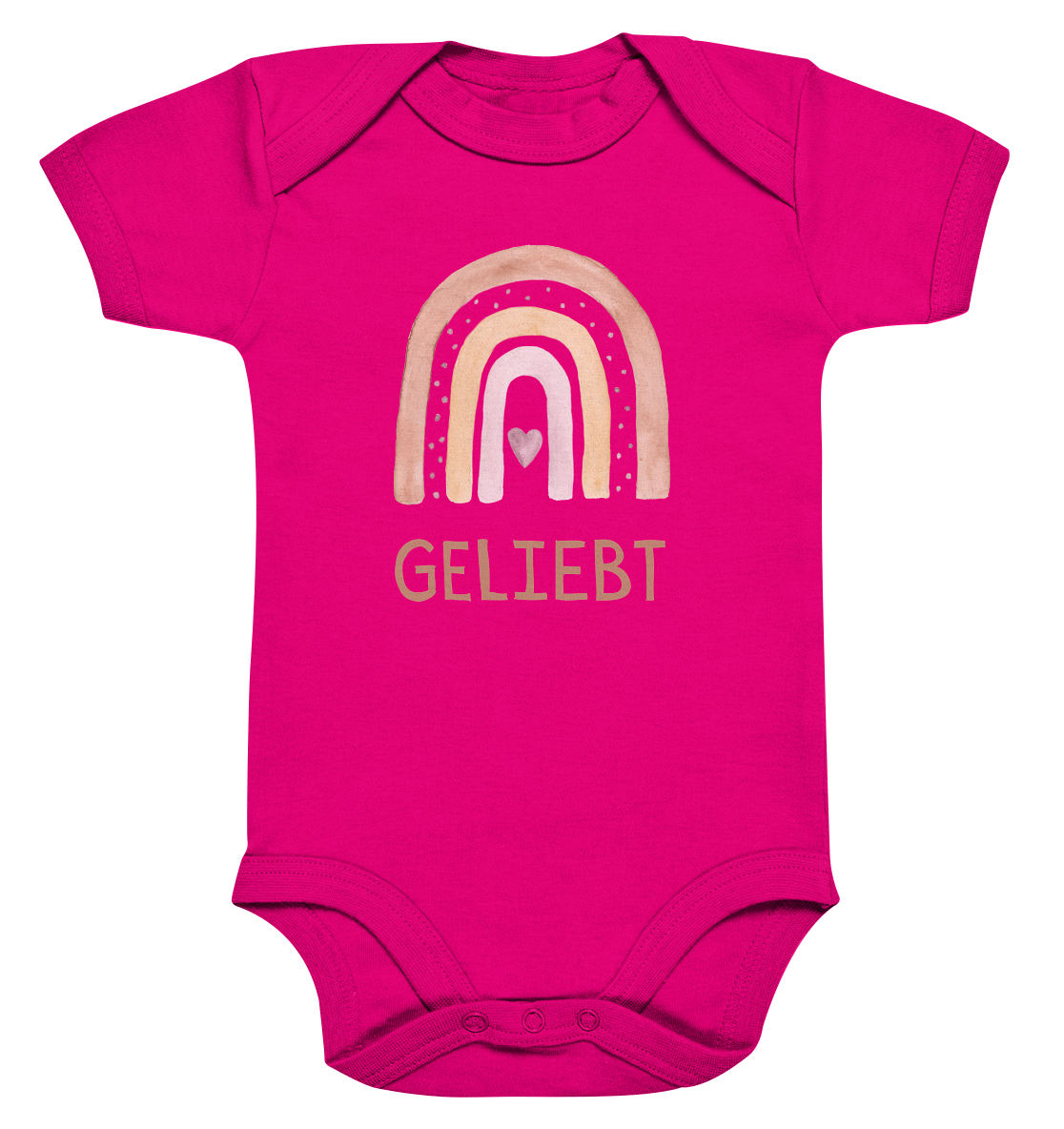 Geliebt Mädchen - Organic Baby Bodysuit - wertvoll und geliebt 