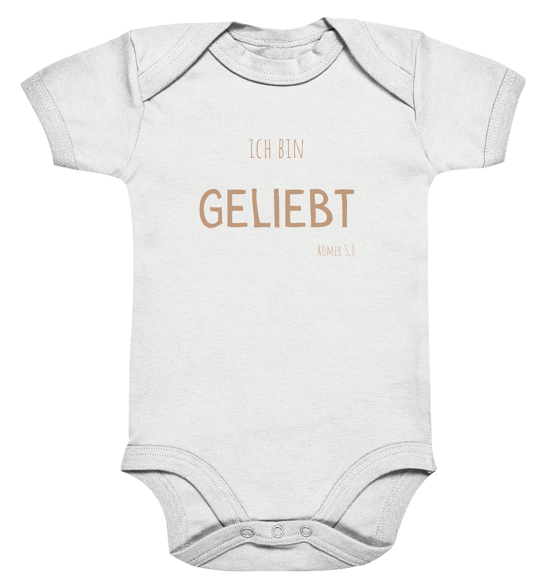 Geliebt - Organic Baby Bodysuit - wertvoll und geliebt 